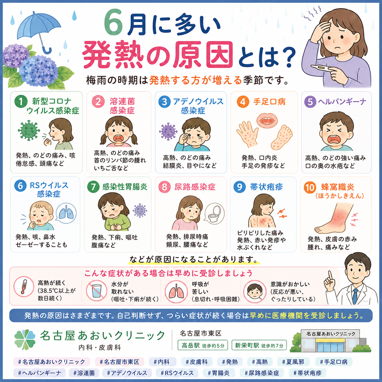6月に多い発熱の原因とは？